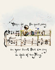 Hope is a quiet song
