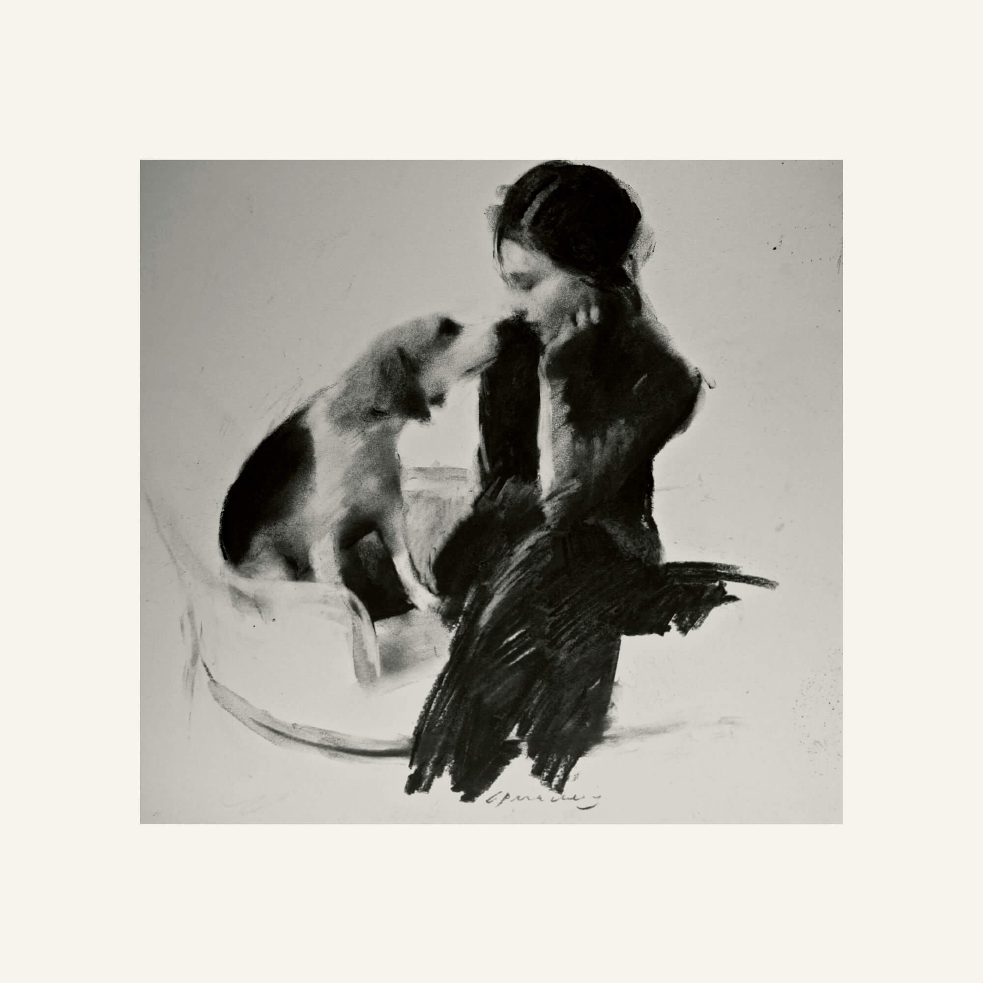 Girl with dog