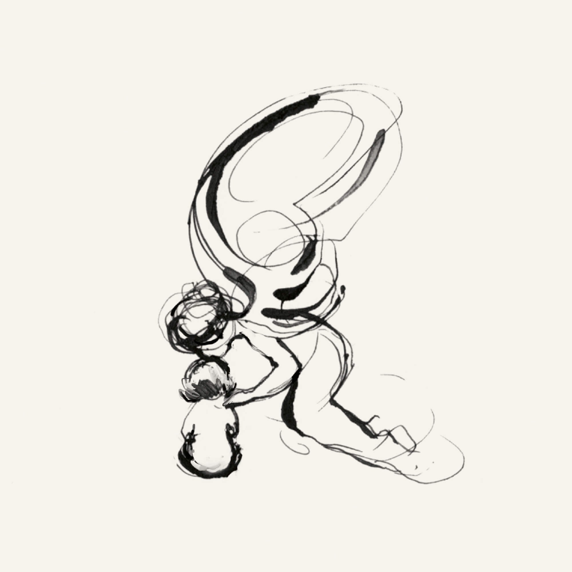 Little girl and angel