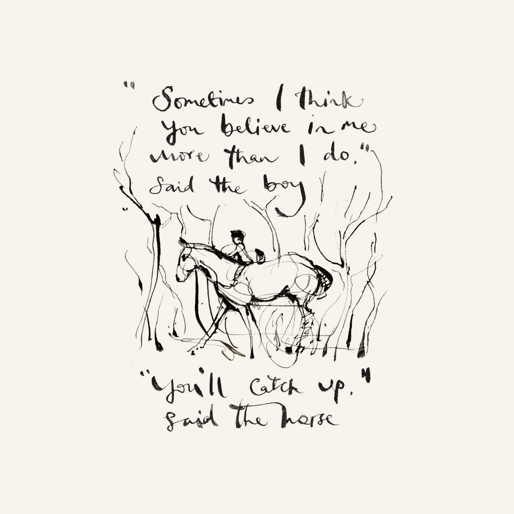 You’ll catch up