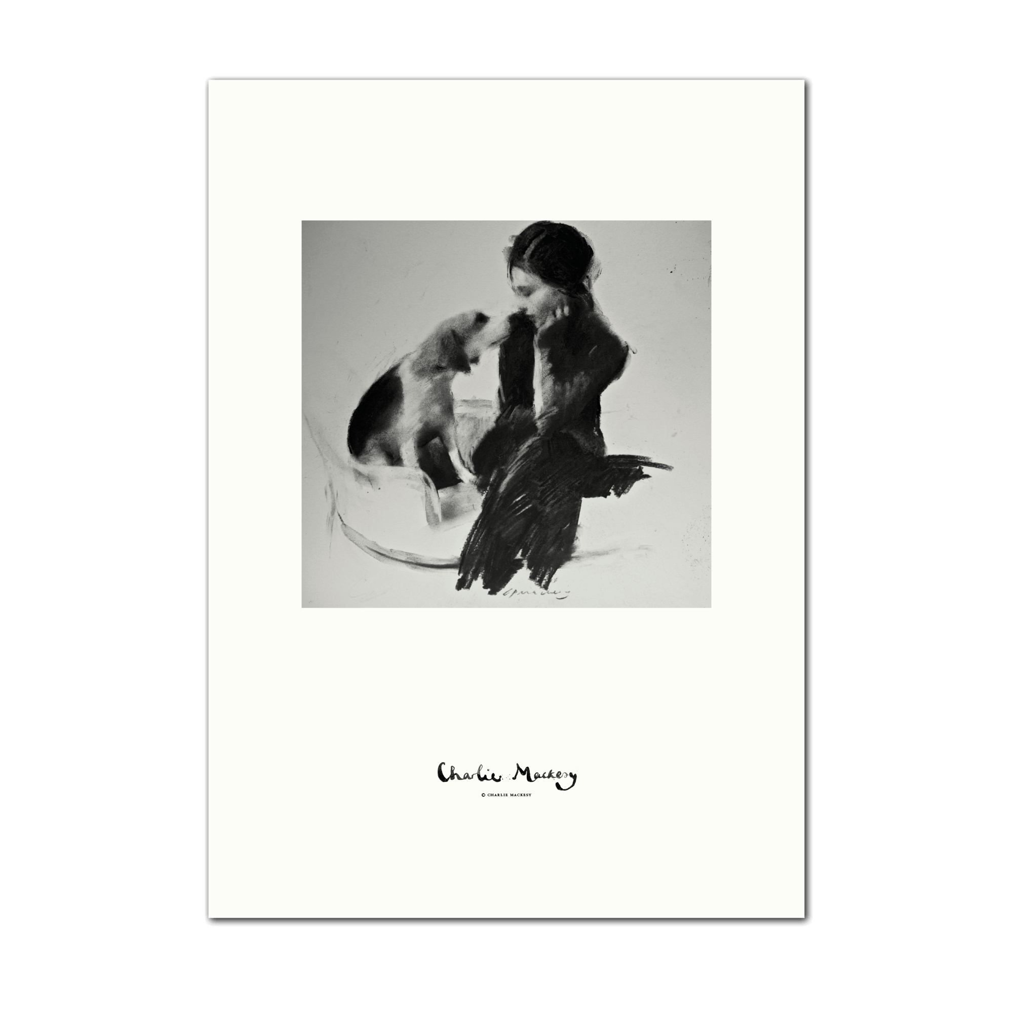 Girl with dog