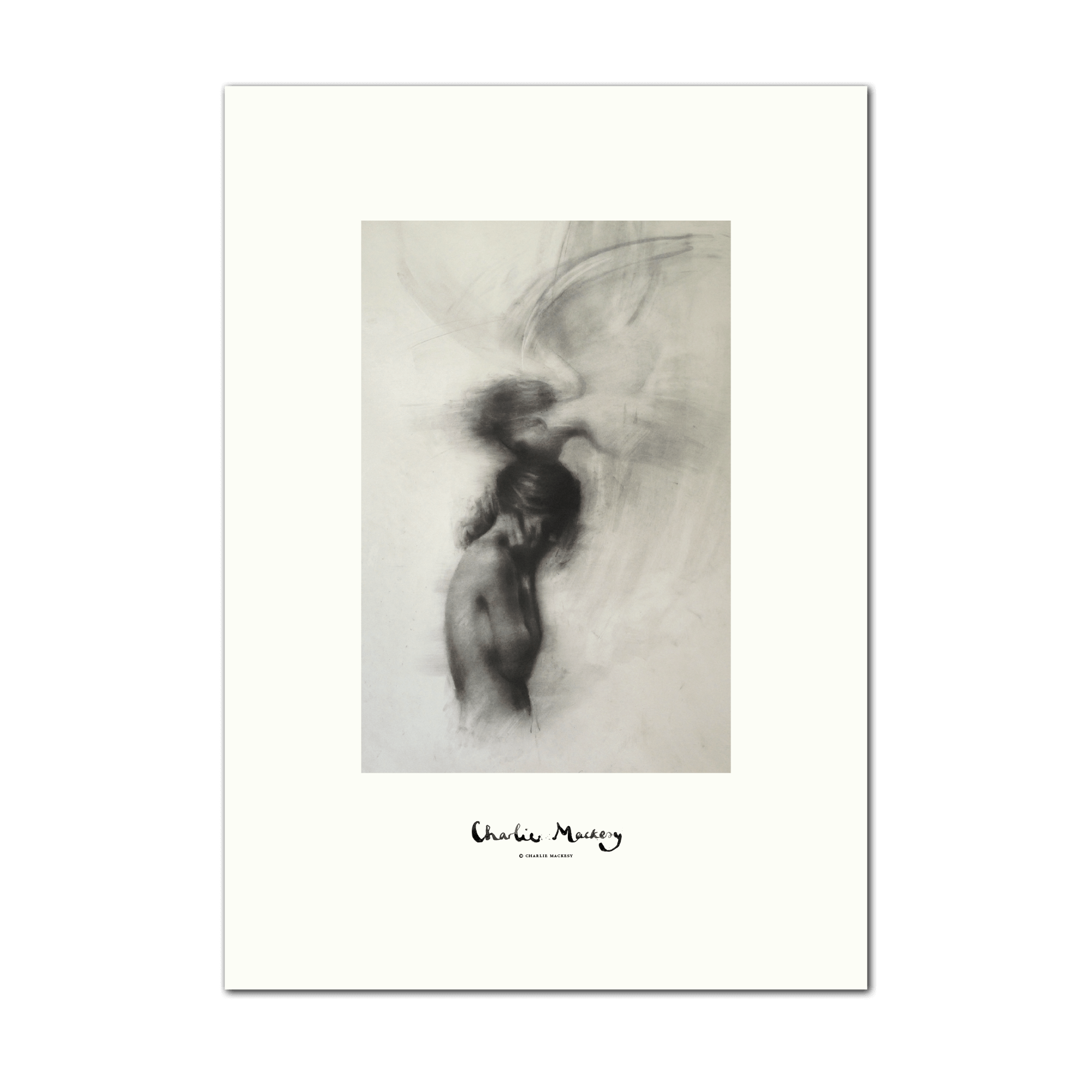 Angel kissing girl