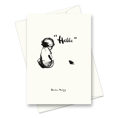 Picture of “Hello”. Boy & Mole | Card