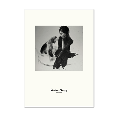 Picture of Girl with dog | Print