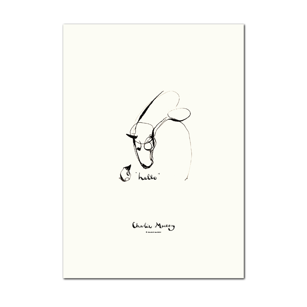 Picture of “Hello”. Mole & Horse | Print
