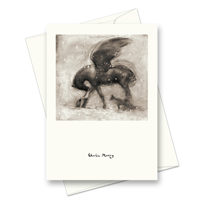 Picture of Winged horse embrace | Card