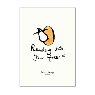 Show details for Reading sets you free | Print | In support of National Literacy Trust