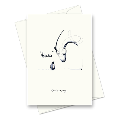 Picture of “Hello”. The mole and the horse - colour | Card