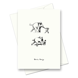 Picture of The boy running with the elephant | Card