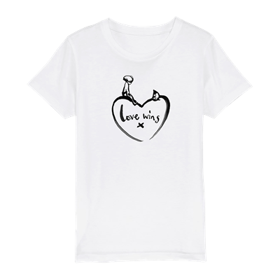 Picture of Love wins | Children's t-shirt | In support of Comic Relief