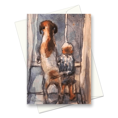 Picture of The Boy with the Dog | Card