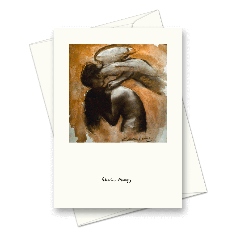 Picture of Gold angel and cellist | Card
