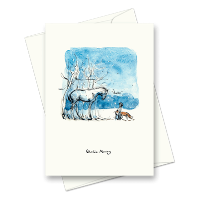 Picture of “Hello”. The boy, the mole, the fox and the horse | Card