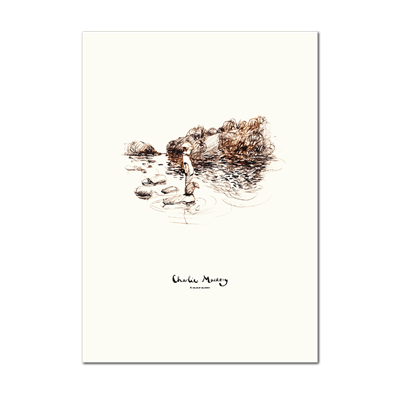 Picture of The boy and the mole on the river | Print