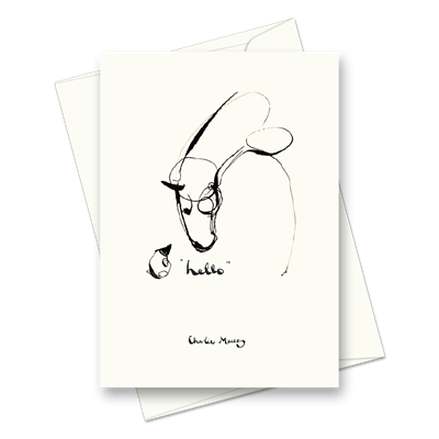 Picture of “Hello”. Mole & Horse | Card