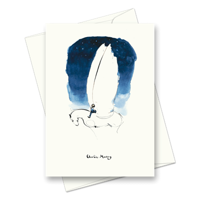 Picture of The boy could see the stars between the wing tips | Card