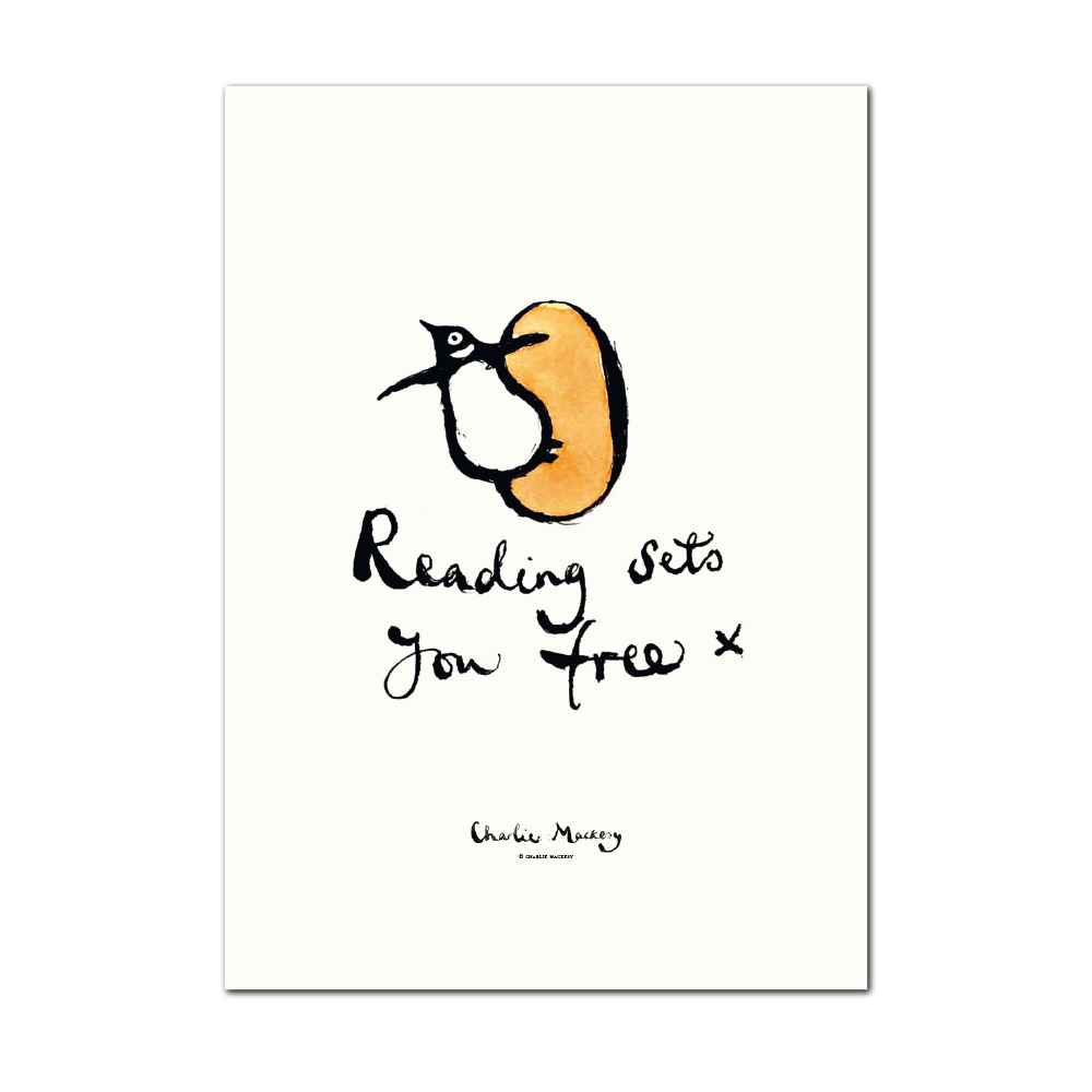 Show details for Reading sets you free | Print | In support of National Literacy Trust