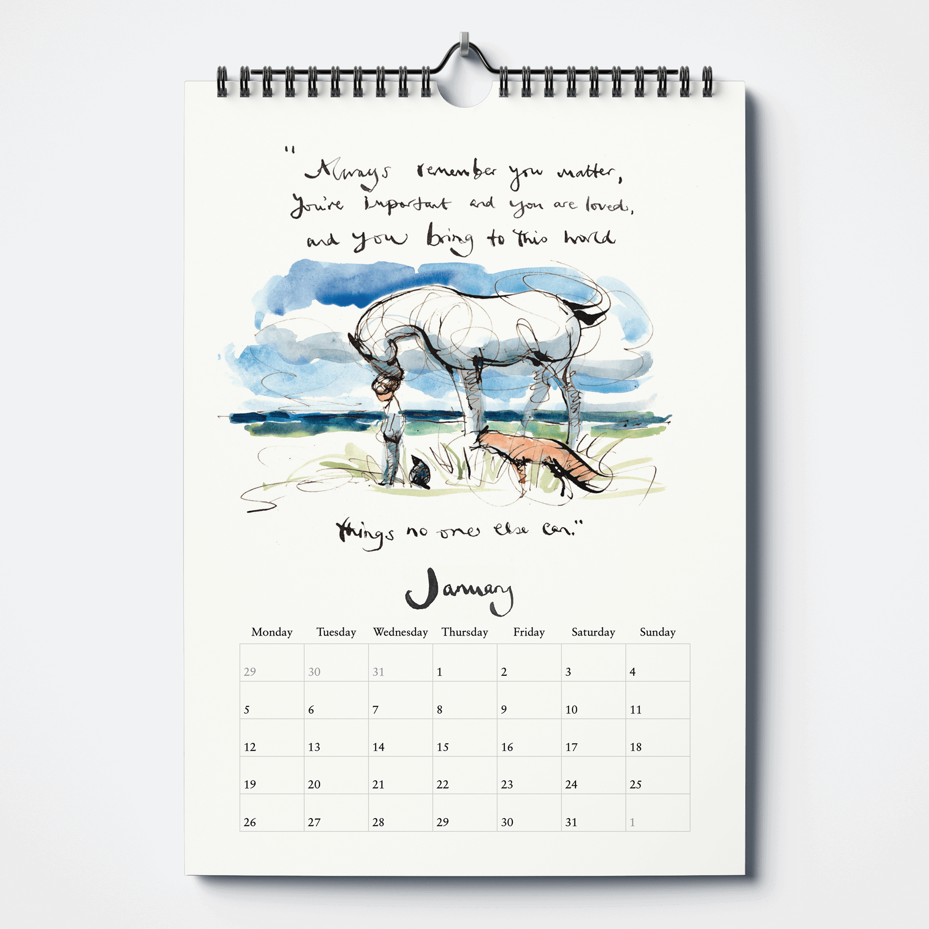 The Boy, the Mole, the Fox and the Horse | 2026 Calendar