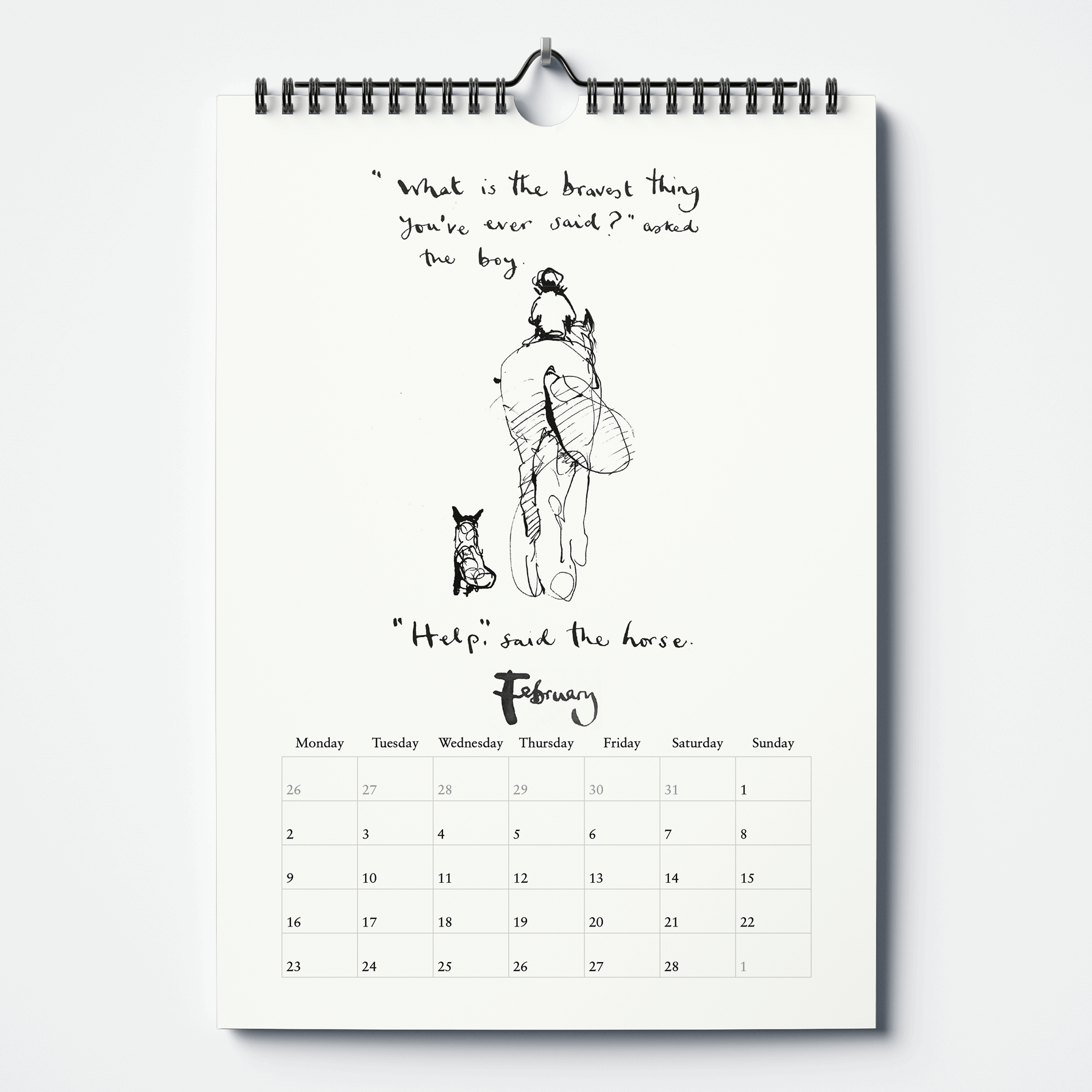 The Boy, the Mole, the Fox and the Horse | 2026 Calendar
