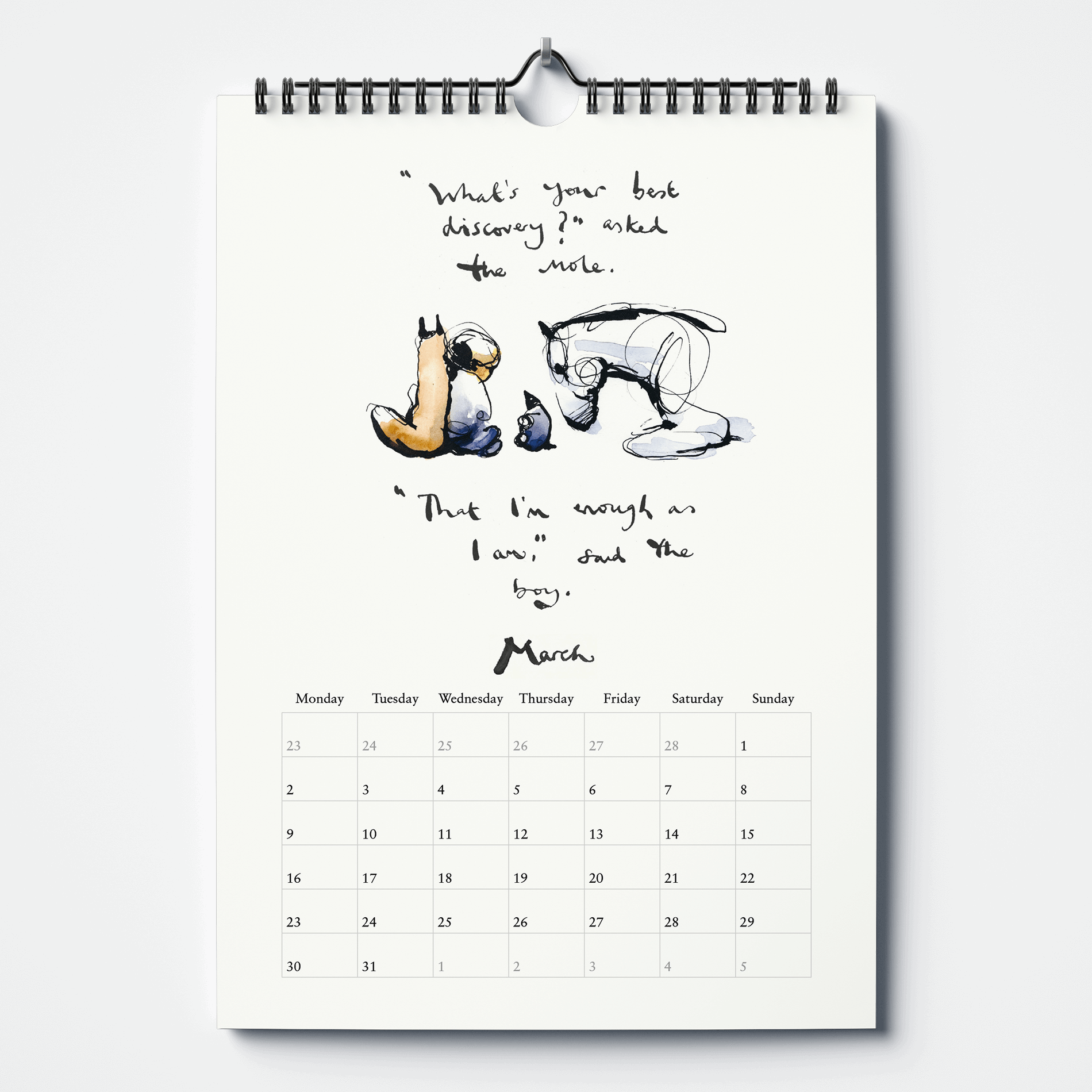 The Boy, the Mole, the Fox and the Horse | 2026 Calendar