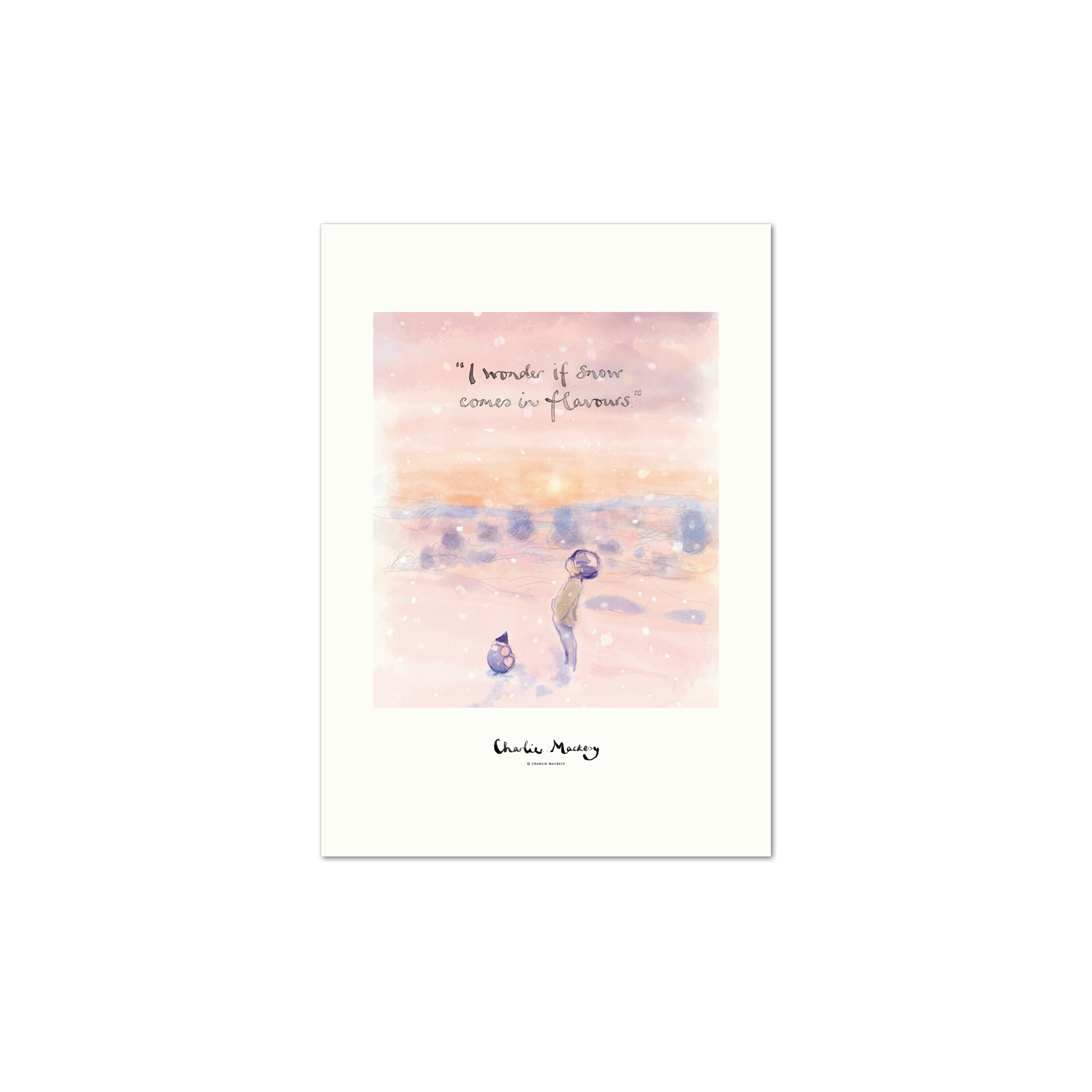 I wonder if snow comes in flavours