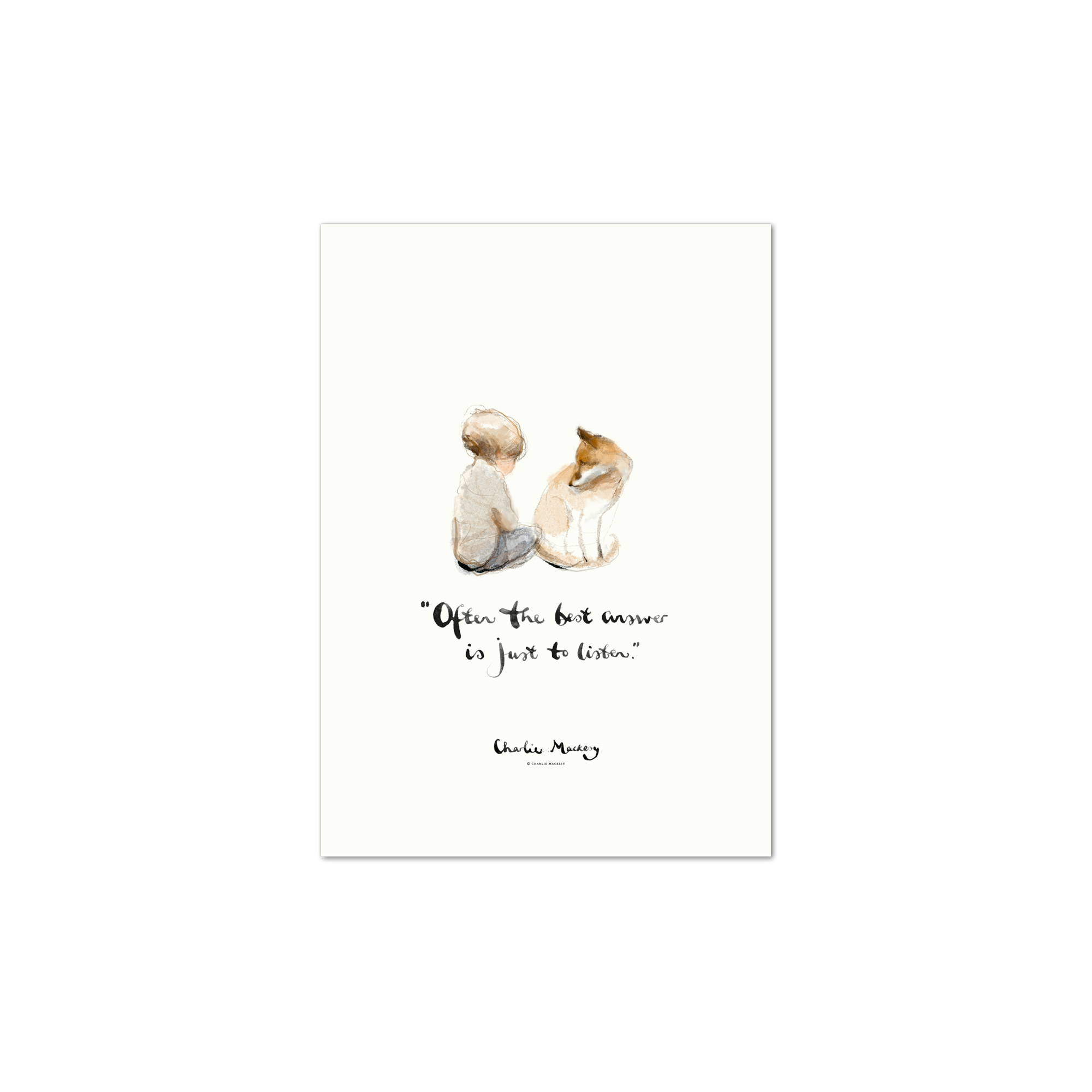 Often the best answer is just to listen