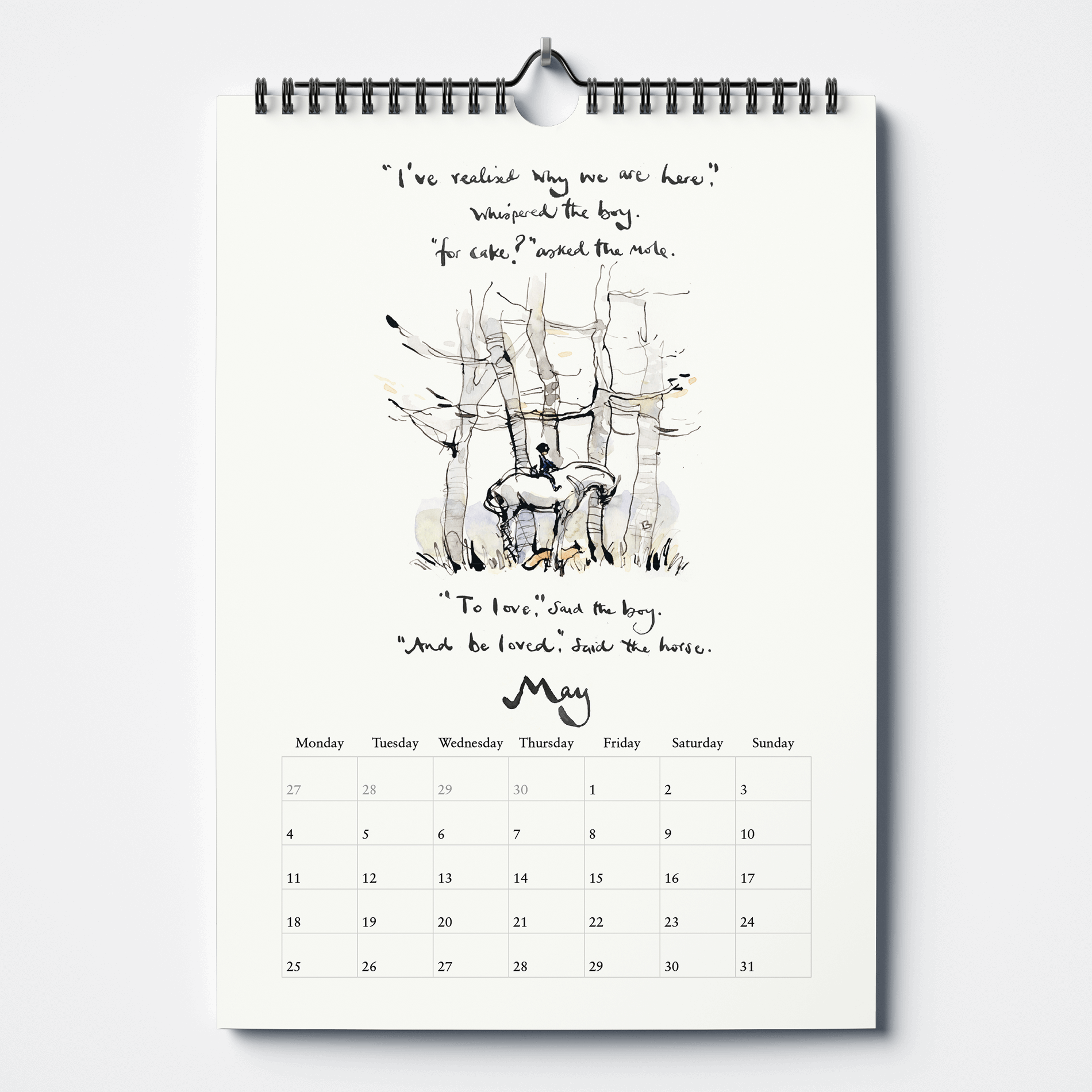 The Boy, the Mole, the Fox and the Horse | 2026 Calendar