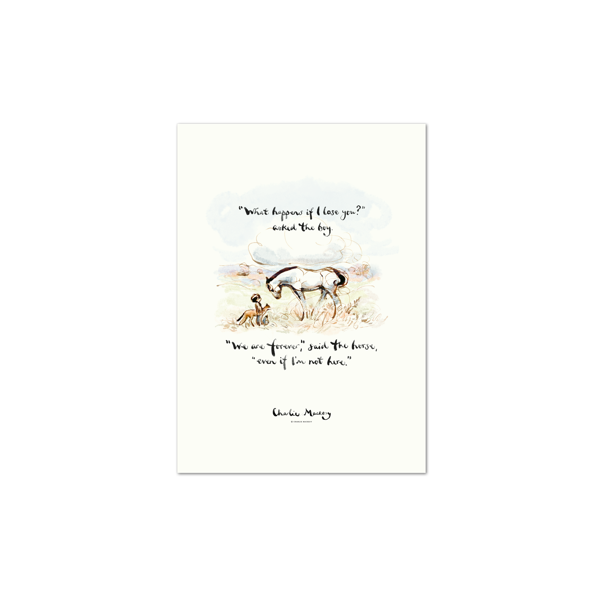 What happens if I lose you, we are forever