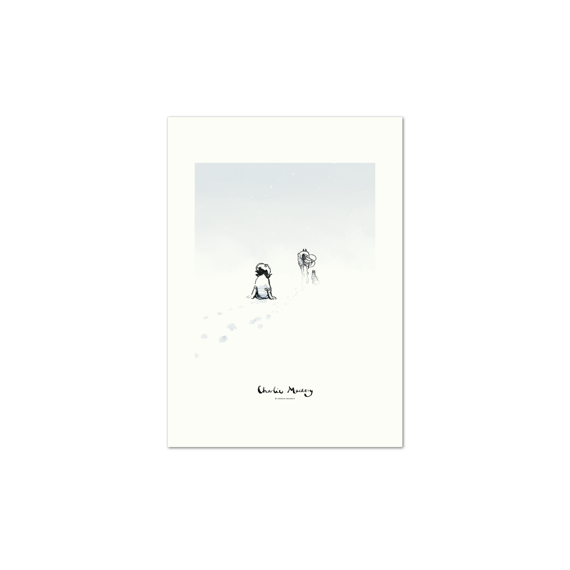 The boy falling behind