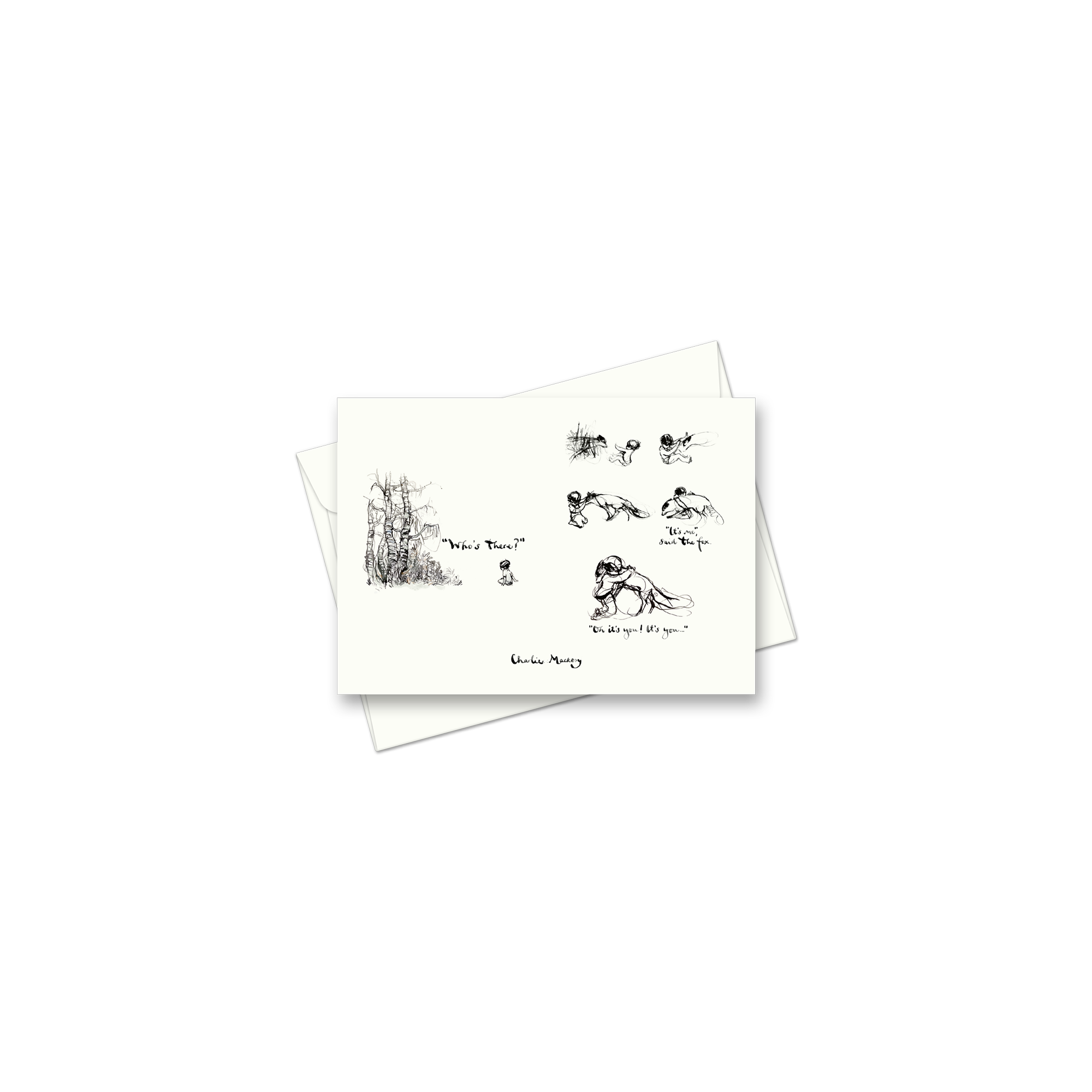 The fox finds the boy