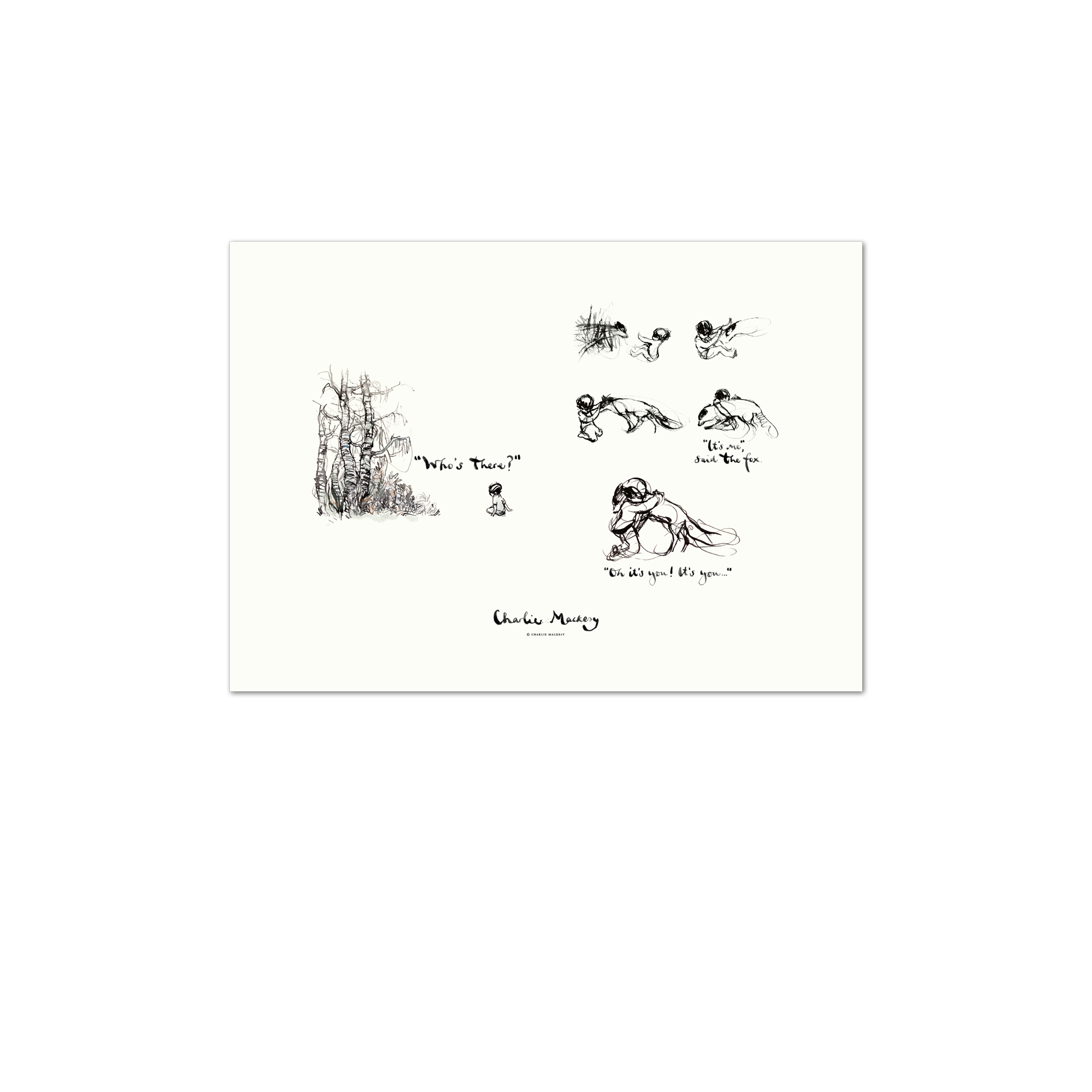 The fox finds the boy