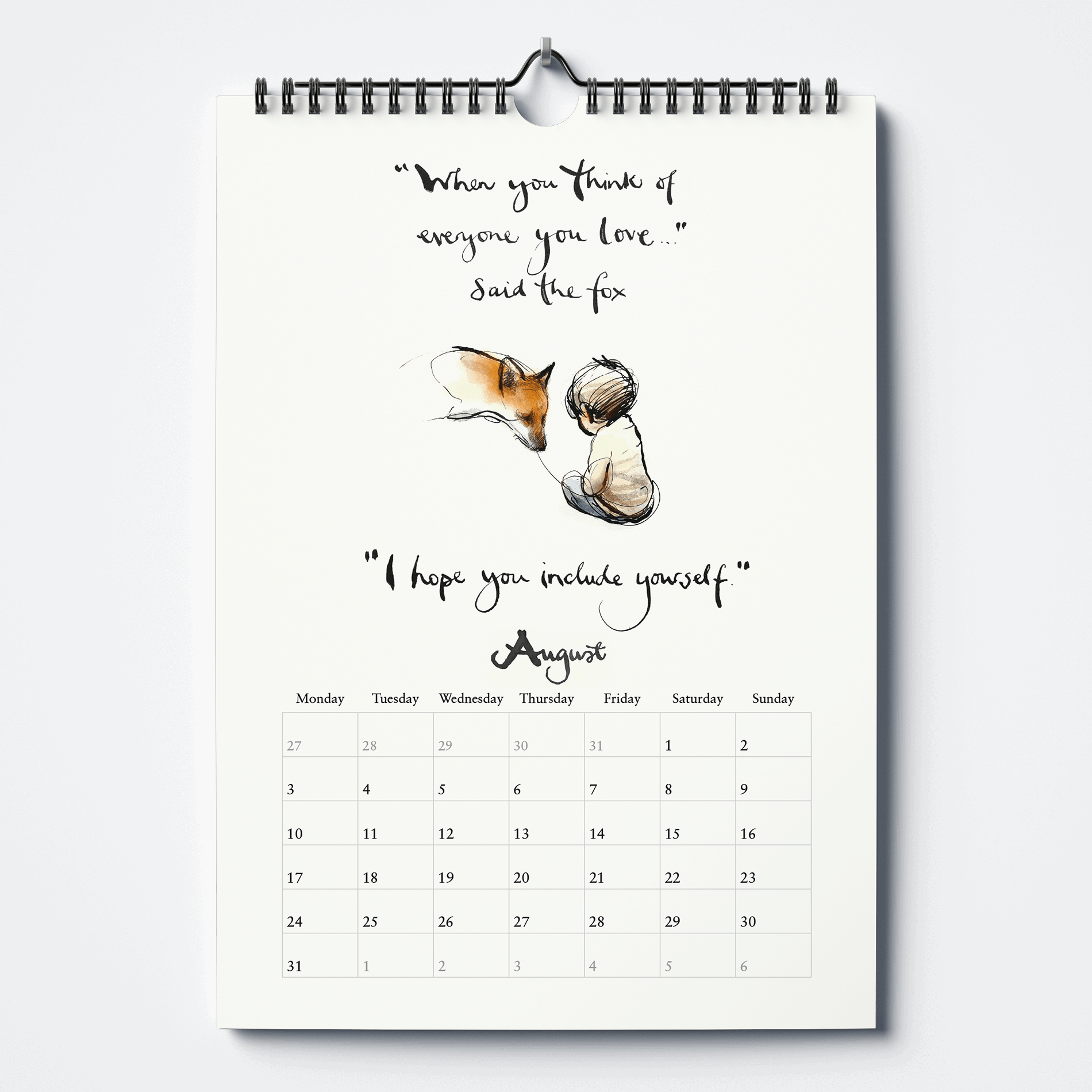 The Boy, the Mole, the Fox and the Horse | 2026 Calendar