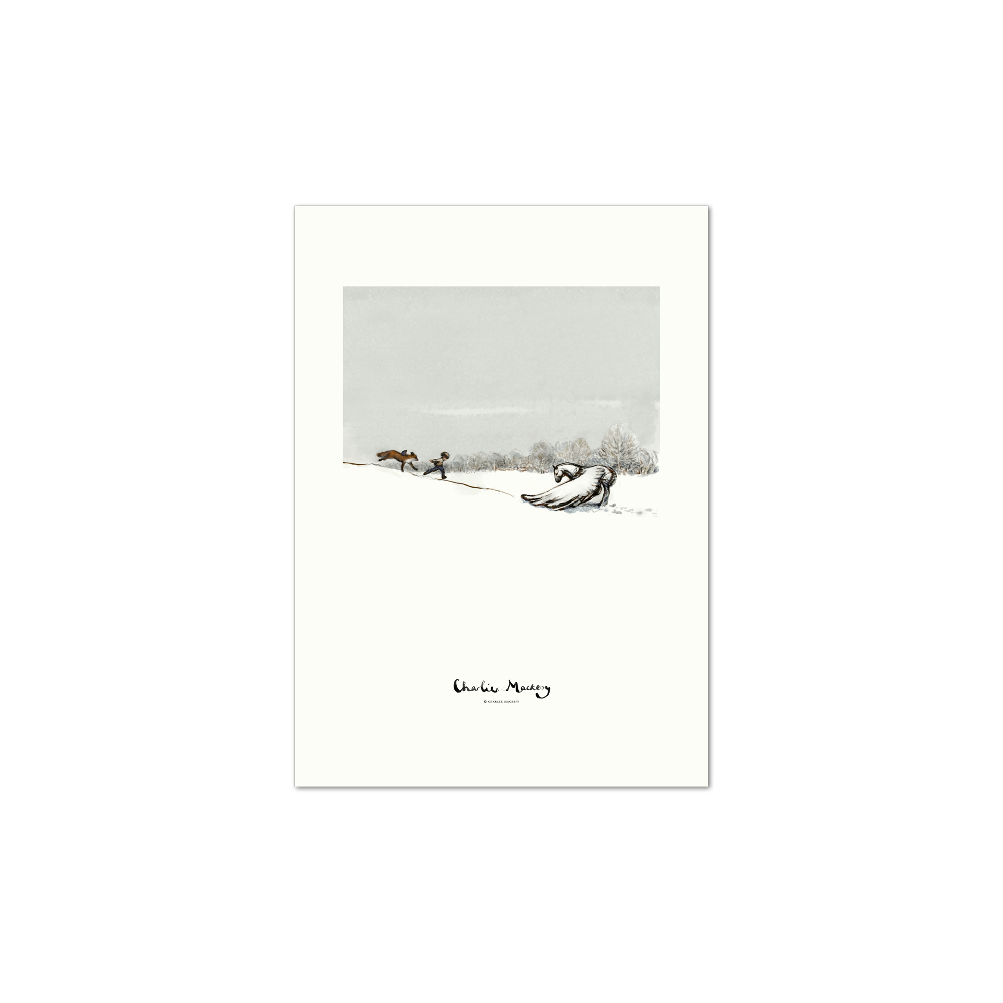 Running to the winged horse