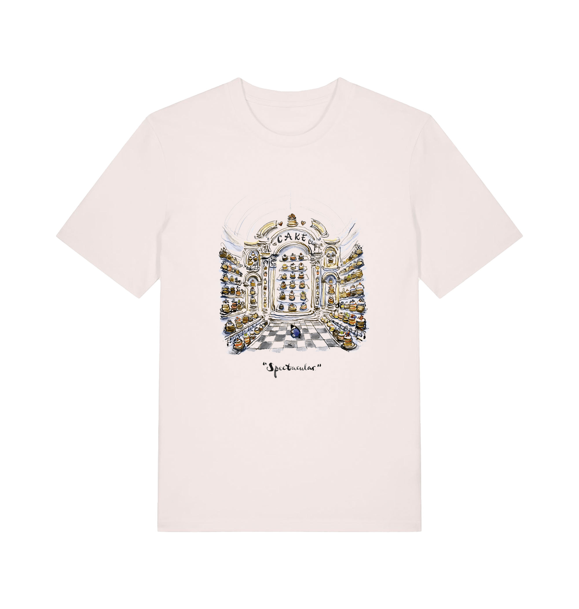 Vintage White Printed T-shirt Front