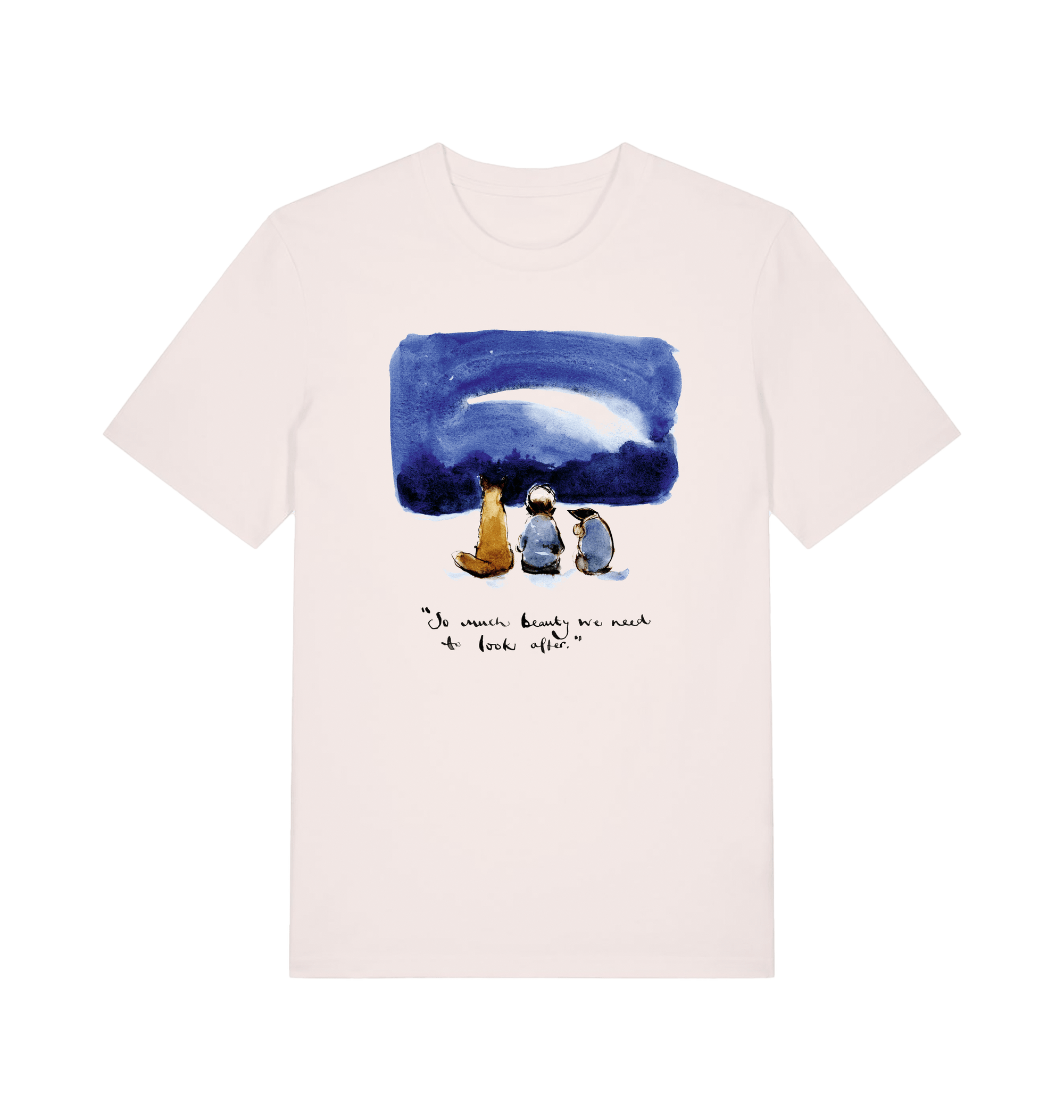 Vintage White Printed T-shirt Front