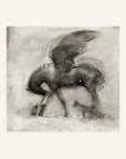 Winged horse embrace