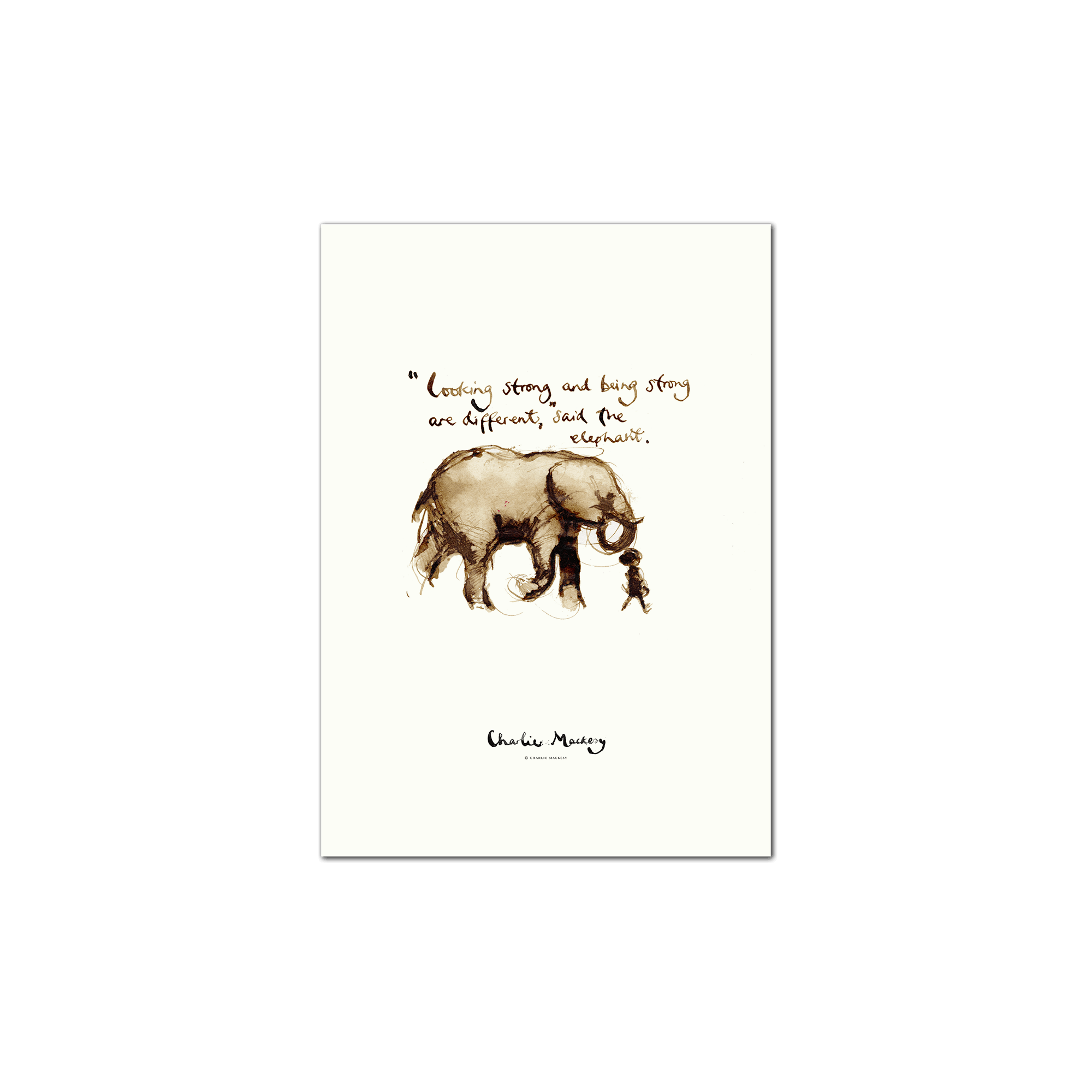 Looking strong and being strong are different — Charlie Mackesy