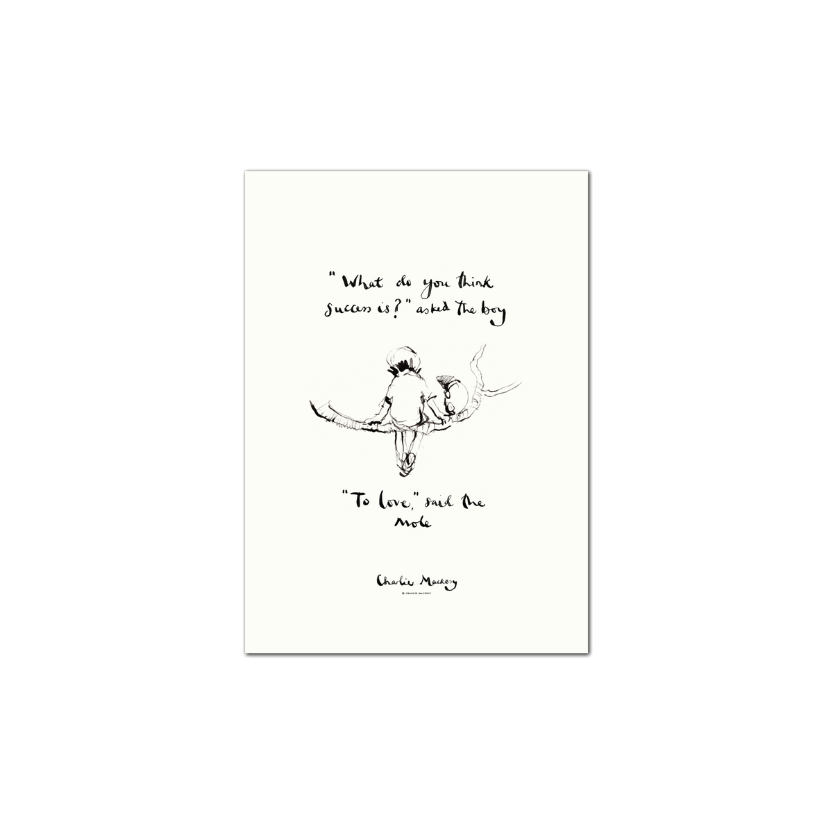 Success | Charlie Mackesy Print & Card